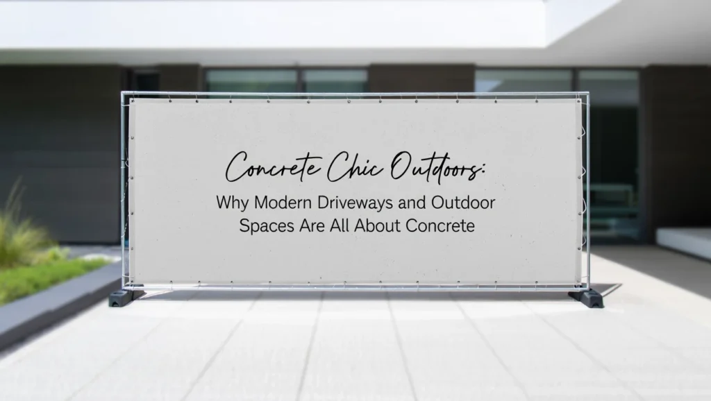 concrete designs for driveways and outdoor spaces