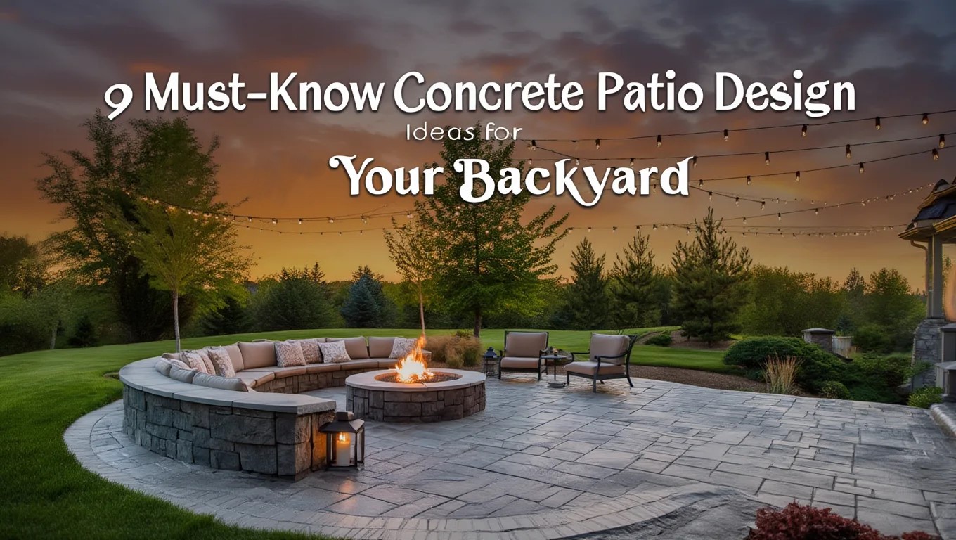Concrete Patio Design Ideas for Your Backyard